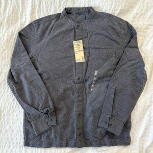 Muji Mens Flannel Button Down Shirt XL NWT New